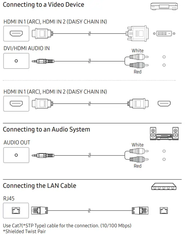 SAMSUNG QM98TB 98 Inch UHD Standalone Smart Signage Display - Parts 3