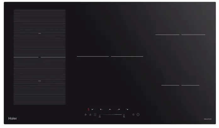 Haier HCI905FTB3 90cm 5 Zones Induction Cooktop with Flexi Zone