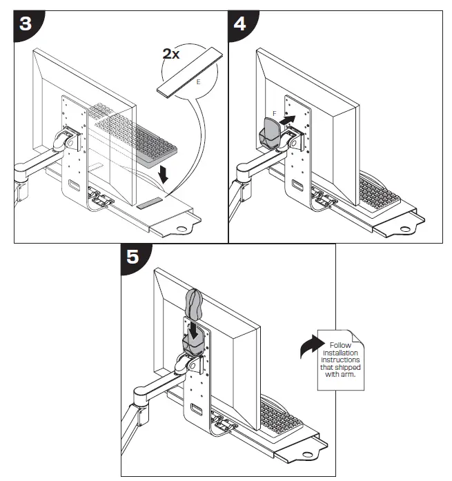 innovative 8209 Flip Up Computer Keyboard Tray FIG 2