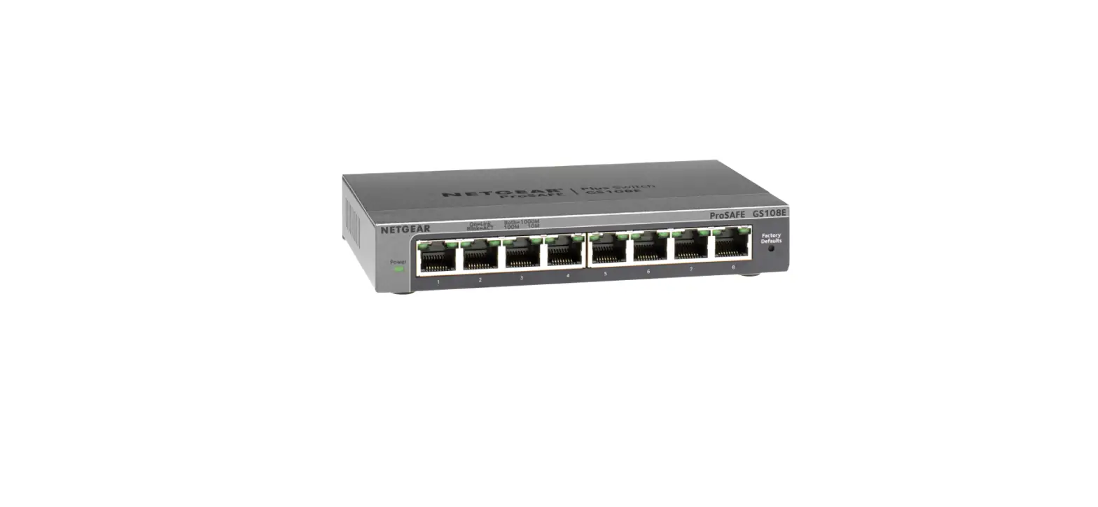 Netgear Gs108ev3 8-port Gigabit Ethernet Plus Switch Installation Guide