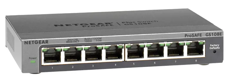 NETGEAR-GS108Ev3-8-Port-Ethernet Plus-Switch