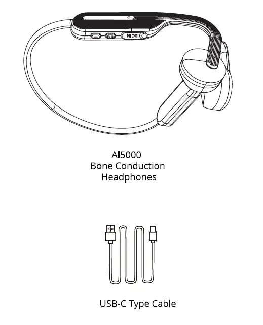 TRANSTYLE AI5000 BC04 OpenEar Go Bone Conduction Headphones fig (1)