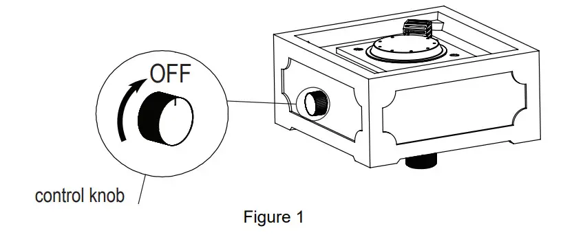 PHI VILLA E02GS033 TerraFab Material Square Propane Grey Tabletop Fire - Figure 3
