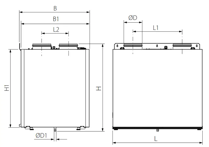 BLAUBERG KOMFORT EC S 160 Air Handling Unit - KOMFOrt EC