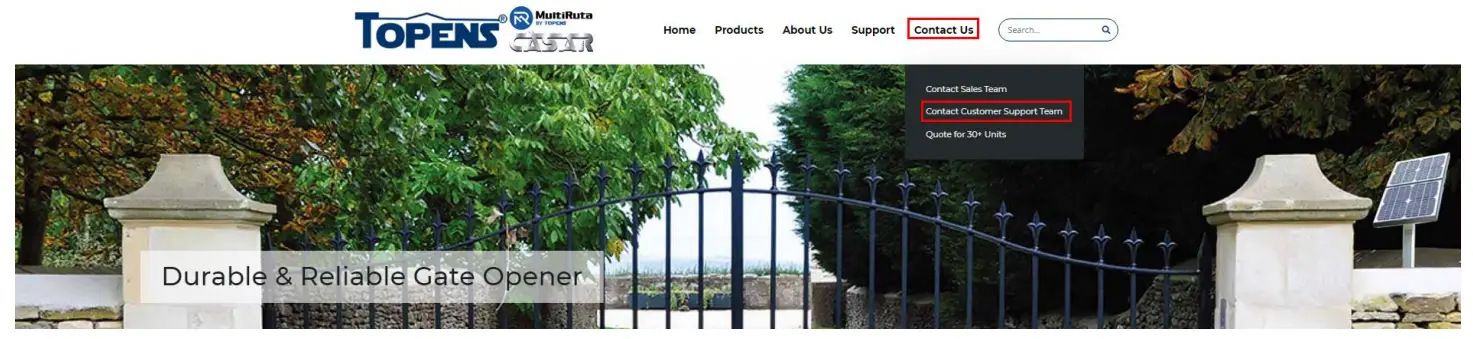 TOPENS CK500 Sliding Gate Opener - fig