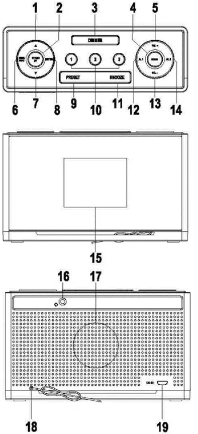 soundmaster UR240 DAB Plus or FM PLL Clock Radio 1