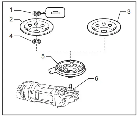makita GA7070, GA9070 Angle Grinder - 20
