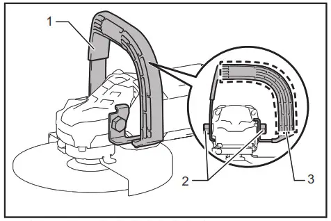 makita GA7070, GA9070 Angle Grinder - 5