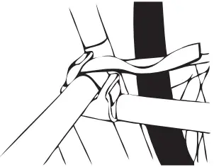 SECURING BIKES TO RACK