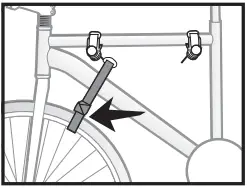 SECURING BIKES TO RACK