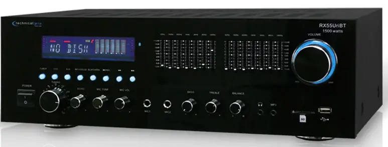 Technical Pro RX55URIBT Receiver with USB & SD Card and Bluetooth