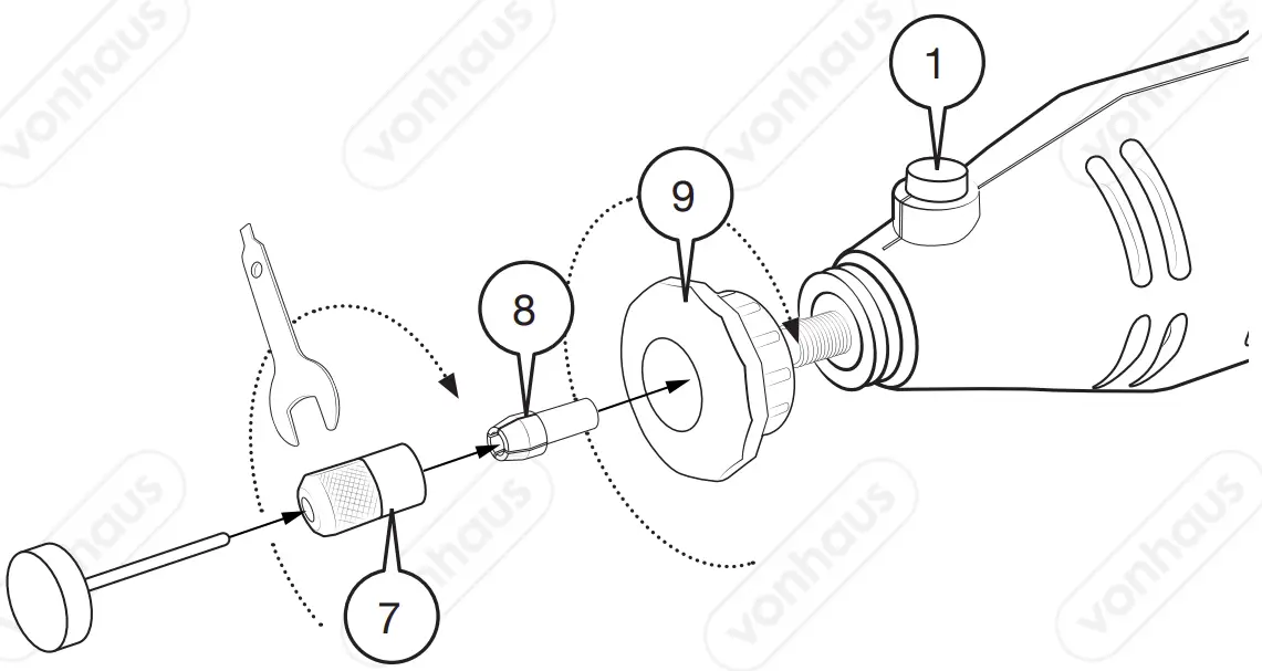 3515258 135w Multi Tool with 40pc Accessory Set WM Inserting Accessories