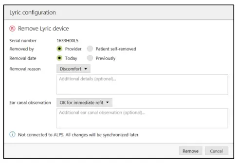 Offline fitting and synchronization