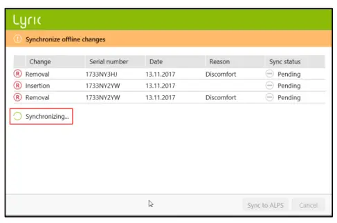 Offline fitting and synchronization