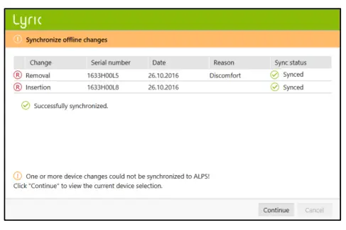Offline fitting and synchronization