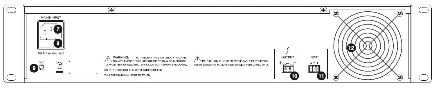 ecler HSA300 High Impedance Amplifier - Digram 1