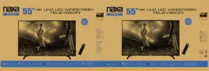 Naxa 55 4K UHD LED Widescreen Television NT-5503K Datasheet