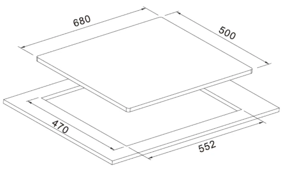 Bellini BGT705X 70cm Gas Cooktop - fig