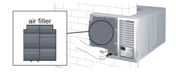 Panasonic CW-HZ70ZA CW-HZ90ZA - Remove the air filter.