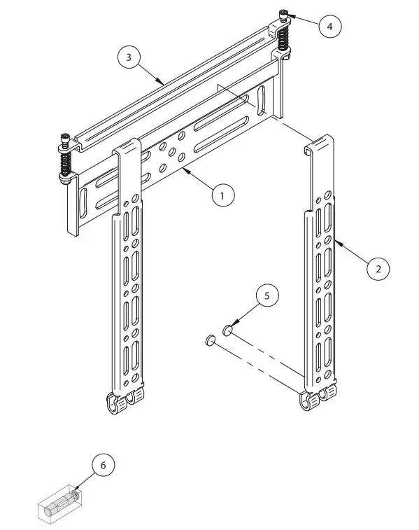 B-TECH BT8200 Ultra Slim Universal Flat Screen Wall Mount - Figure 1