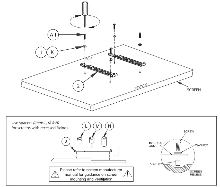 B-TECH BT8200 Ultra Slim Universal Flat Screen Wall Mount - Figure 6