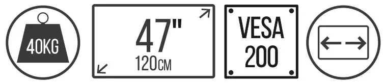 B-TECH BT8200 Ultra Slim Universal Flat Screen Wall Mount - icon 1