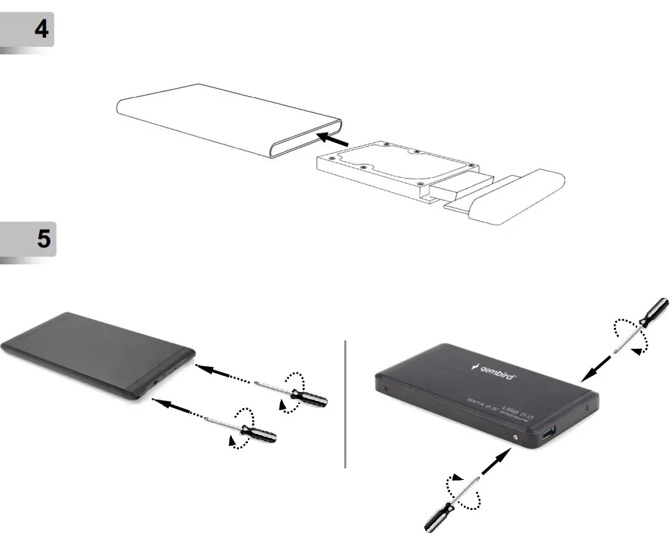 gembird EE2-U3S-2 SERIES USB 3.0 2.5'' Enclosure - 14
