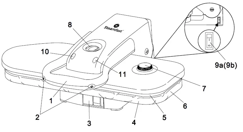 Steamfast-SF-623-Mid-Size-Steam-Press-FIG-1