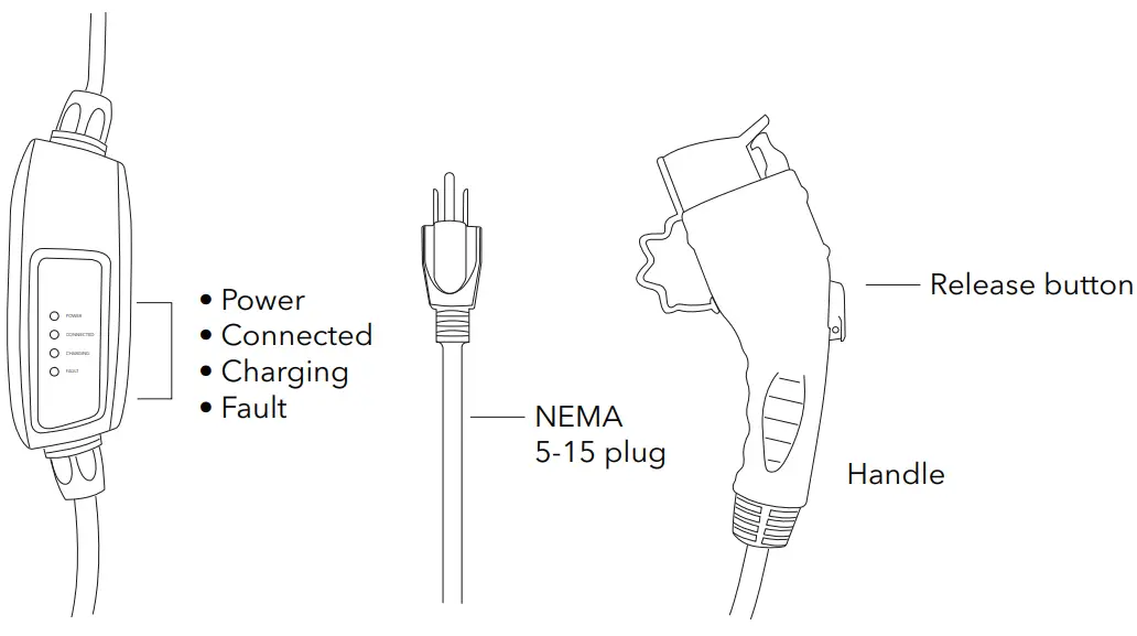 LECTRON EVCharge5-15N Portable Level 1 Charger 16A fig 7