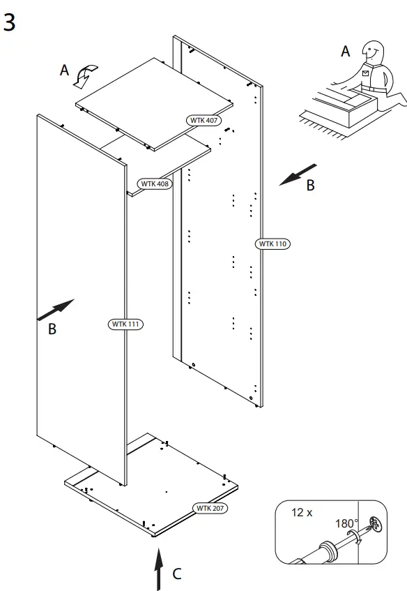 WASHTOWER-WSCH207-60-High-Cabinet-60cm-Wide-FIG7