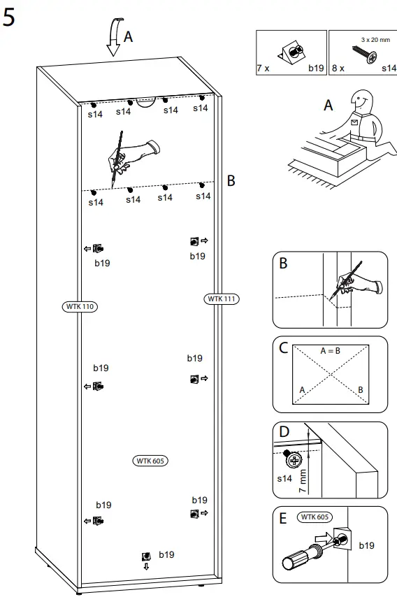 WASHTOWER-WSCH207-60-High-Cabinet-60cm-Wide-FIG9