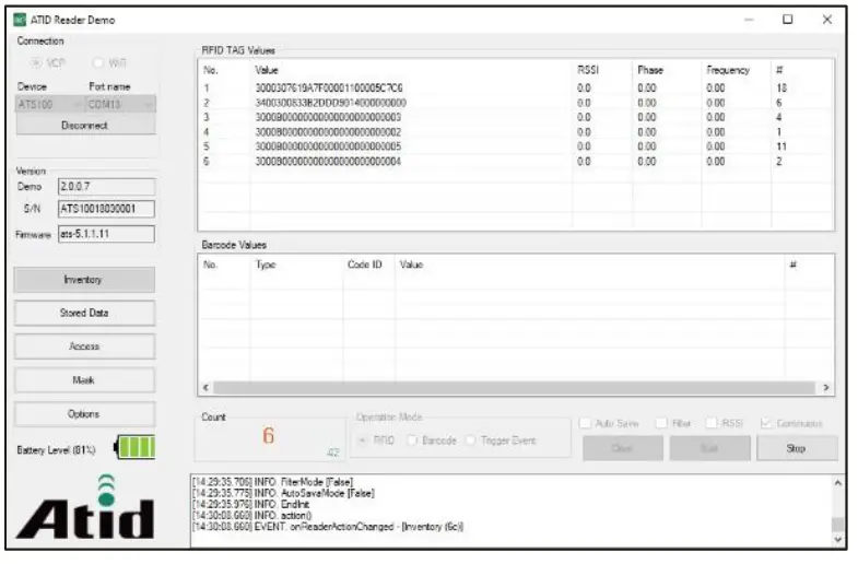 Atid ATD100N UHF Reader - fig 3