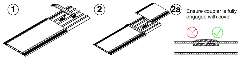 PANDUIT PN616C Floor Raceway Coupler - COUPLER