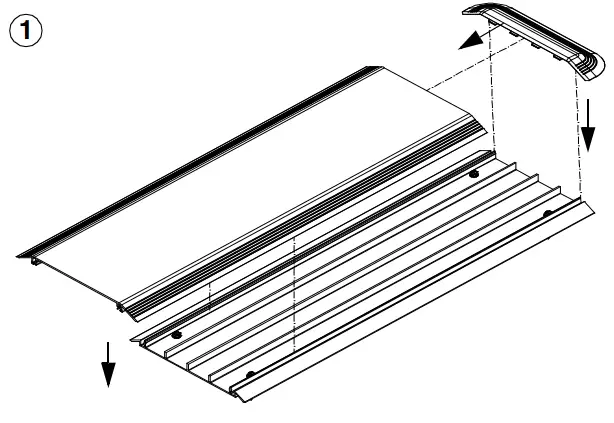PANDUIT PN616C Floor Raceway Coupler - END CAP
