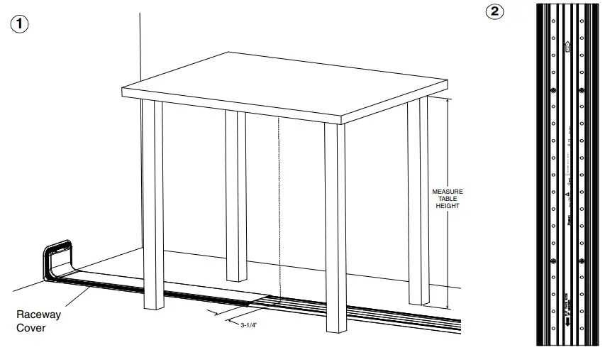 PANDUIT PN616C Floor Raceway Coupler - Measure the height