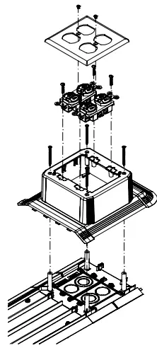 PANDUIT PN616C Floor Raceway Coupler - POWER APPLICATION