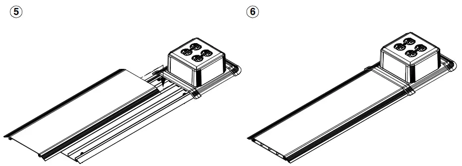 PANDUIT PN616C Floor Raceway Coupler - POWER APPLICATION1