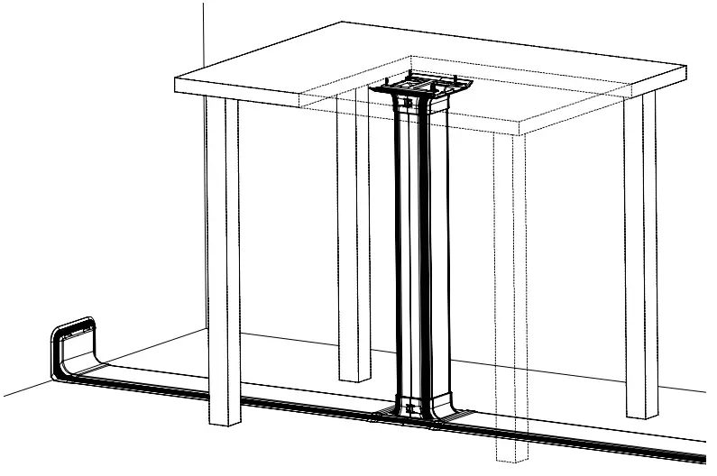 PANDUIT PN616C Floor Raceway Coupler - RACEWAY CHANNELS
