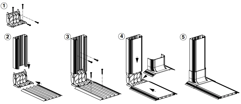 PANDUIT PN616C Floor Raceway Coupler - TRANSITION