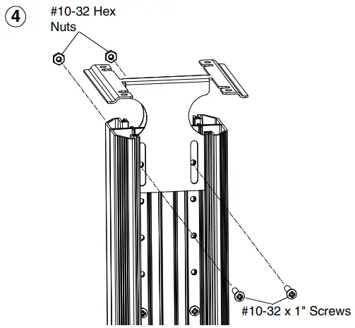 PANDUIT PN616C Floor Raceway Coupler - brackets to top and bottom