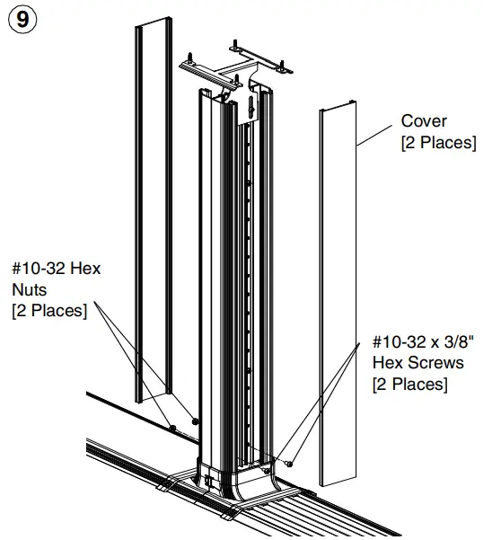 PANDUIT PN616C Floor Raceway Coupler - installing covers