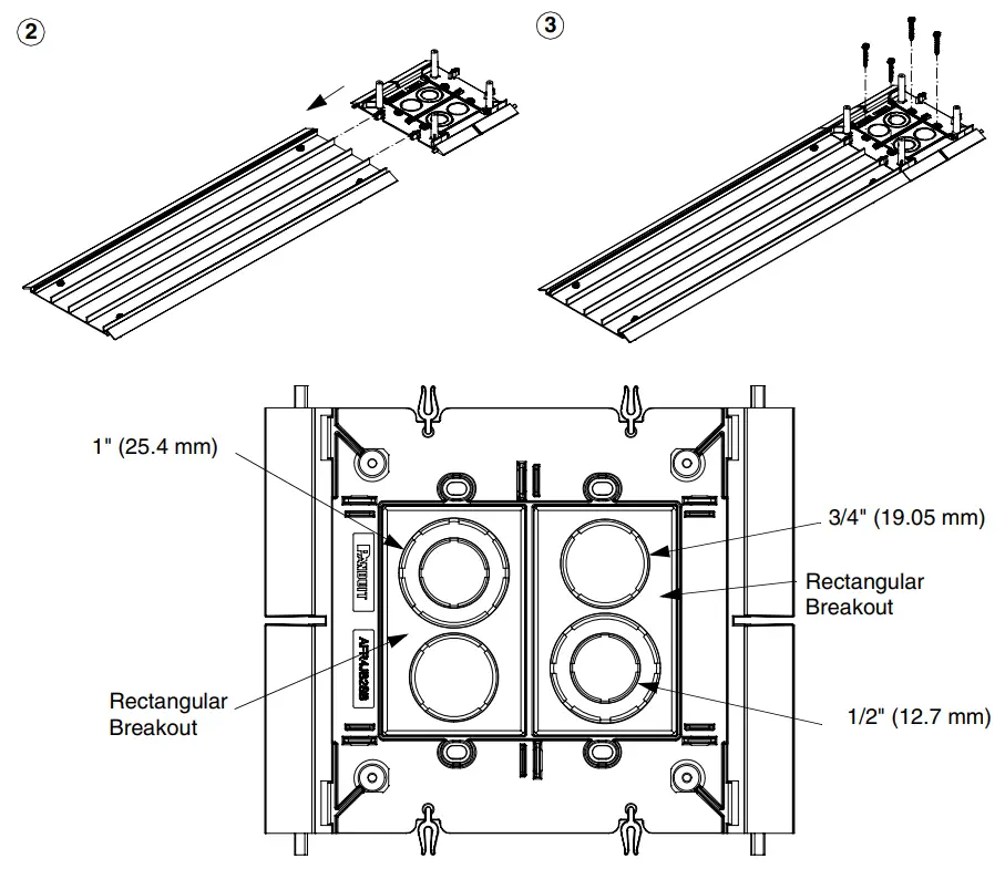 PANDUIT PN616C Floor Raceway Coupler - shown as reference