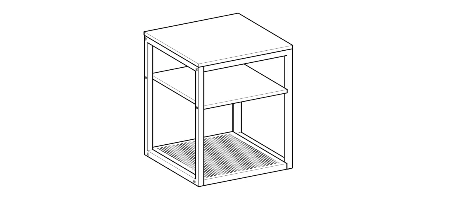 O Daddy Od500-st Industrial Side Table Instruction Manual