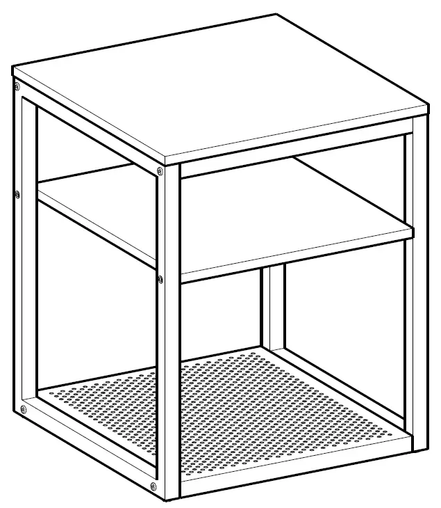 O DADDY OD500-ST Industrial Side Table