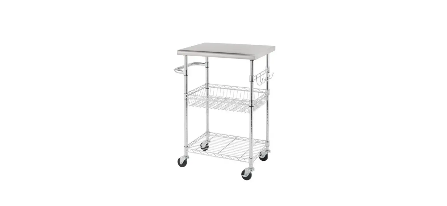 Trinity Tbfz-1418 24 Inch Stainless Steel Nsf Kitchen Cart Owner's Manual