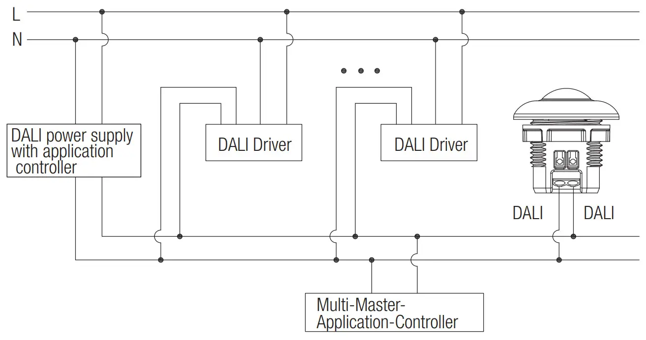 HYTRONIK HIR61 PIR Motion Sensor - Wiring Diagram