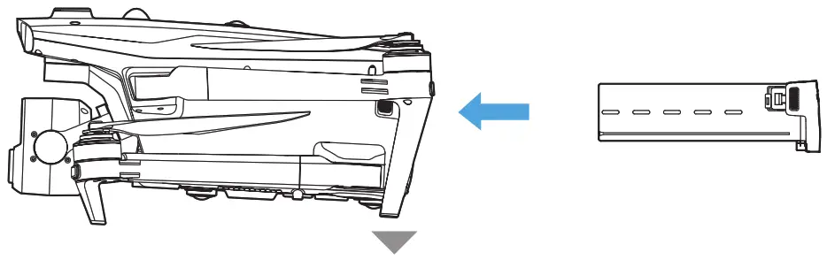 AUTEL EVO Max 4T Drone - Insert the battery