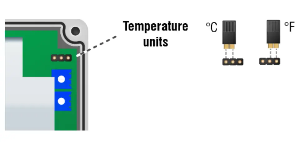 Changing the temperature display units