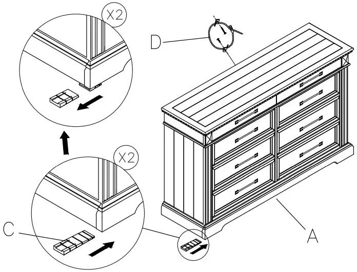 ASHLEY b77031 Markenburg Dresser - FIGURE 2