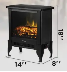 TURBRO-Suburbs-TS17-Compact-Electric-Fireplace-Stove-fig-2